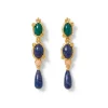 New The Met Store Japanese Imari Linear Drop Earrings