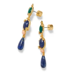 New The Met Store Japanese Imari Linear Drop Earrings