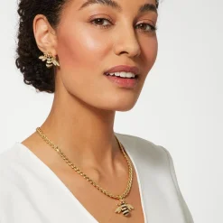 The Met Store Jeweled Bee Pendant Necklace