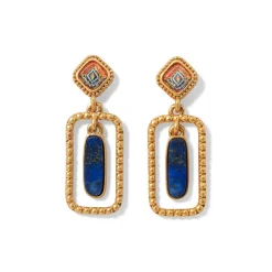 Clearance The Met Store Kashan Carpet Rectangular Drop Earrings