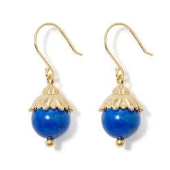 The Met Store Lotus Bead Drop Earrings