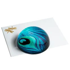 The Met Store Louis C. Tiffany Peacock Feather Paperweight