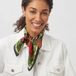 New The Met Store Louis C. Tiffany Peonies Silk Neckerchief