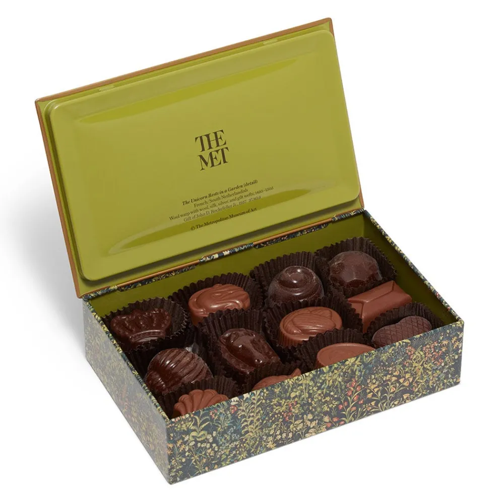 Hot The Met Store Louis Sherry Unicorn in a Garden 12-Piece Chocolate Tin