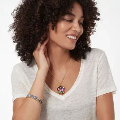 Online The Met Store Magnolias and Irises Enamel Bangle