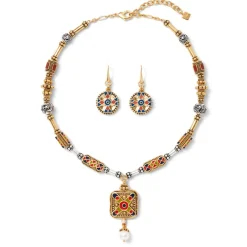 Online The Met Store Medieval Byzantine Statement Necklace and Drop Earrings Set
