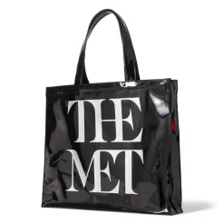 Online The Met Store Met Logo Vinyl Tote