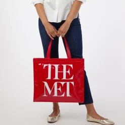 Online The Met Store Met Logo Vinyl Tote