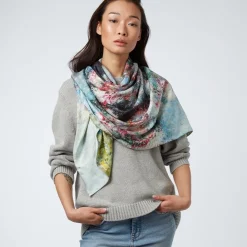 Outlet The Met Store Monet Blooms Double-Sided Square Silk Scarf