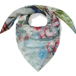 Outlet The Met Store Monet Blooms Double-Sided Square Silk Scarf