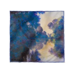 Online The Met Store Monet Morning on the Seine Silk Pocket Square