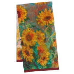 Online The Met Store Monet Sunflowers Oblong Silk Scarf