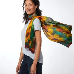 Online The Met Store Monet Sunflowers Oblong Silk Scarf