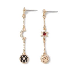 Hot The Met Store Moonface and Crescent Drop Earrings