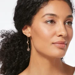 Hot The Met Store Moonface and Crescent Drop Earrings
