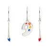 New The Met Store Paintbrush and Palette Drop Earrings