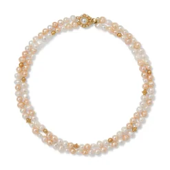 Clearance The Met Store Philippine Pearl Double-Strand Necklace and Linear Drop Earrings Set