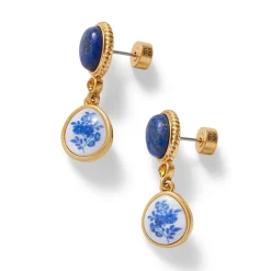 Outlet The Met Store Qing Bottle Floral Drop Earrings