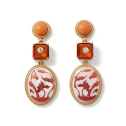 Best The Met Store Qing Bottle Lotus Pond Drop Earrings