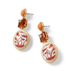 Best The Met Store Qing Bottle Lotus Pond Drop Earrings