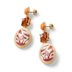 Best The Met Store Qing Bottle Lotus Pond Drop Earrings