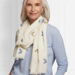 Best The Met Store Qing Embroidered Butterflies Oblong Scarf