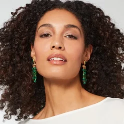 Discount The Met Store Roman Malachite Chandelier Earrings