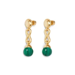 Hot The Met Store Roman Malachite Drop Earrings