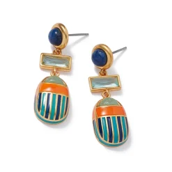 Best The Met Store Royal Scarab Drop Earrings
