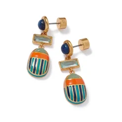 Best The Met Store Royal Scarab Drop Earrings