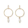 Sale The Met Store Royal Tudor Forward-Facing Hoop Earrings with Pearl Drops