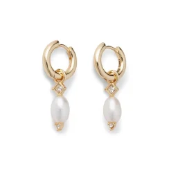 Discount The Met Store Royal Tudor Small Hoop Earrings with Pearls