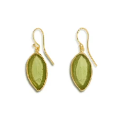 Hot The Met Store Sage Leaf Drop Earrings