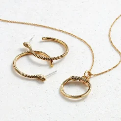 New The Met Store Serpentine Hoop Earrings