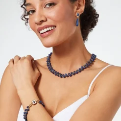 The Met Store Spanish Baldric Lapis Braided Necklace