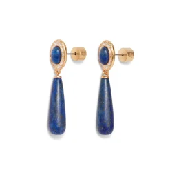 New The Met Store Spanish Baldric Lapis Elongated Drop Earrings