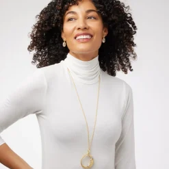 Sale The Met Store Spanish Day and Night Magnifier Pendant Necklace and Moon Drop Earrings Set