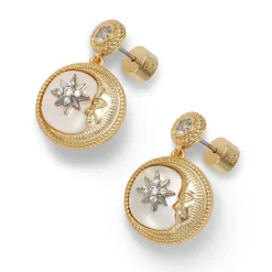 Sale The Met Store Spanish Day and Night Magnifier Pendant Necklace and Moon Drop Earrings Set
