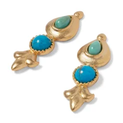 Sale The Met Store Tibetan Turquoise Drop Earrings