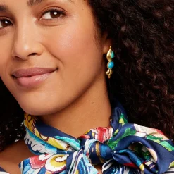 Sale The Met Store Tibetan Turquoise Drop Earrings