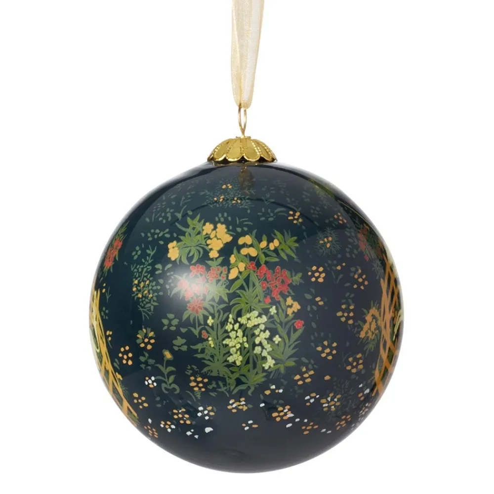 Outlet The Met Store Unicorn in a Garden Hand-Painted Glass Ornament