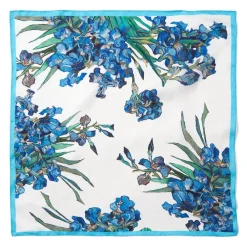 The Met Store Van Gogh Iris Motif Silk Neckerchief