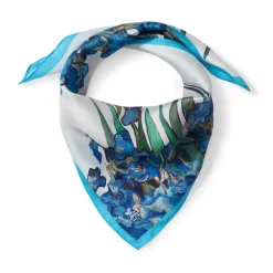 The Met Store Van Gogh Iris Motif Silk Neckerchief