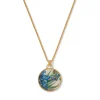 Online The Met Store Van Gogh Irises Enamel Pendant Necklace