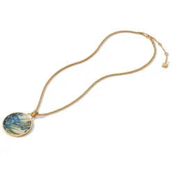 Online The Met Store Van Gogh Irises Enamel Pendant Necklace
