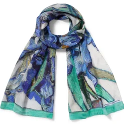 New The Met Store Van Gogh Irises Oblong Silk Scarf