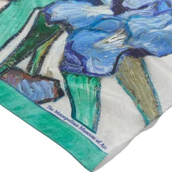 New The Met Store Van Gogh Irises Oblong Silk Scarf