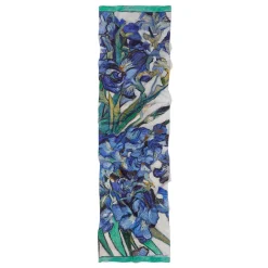 New The Met Store Van Gogh Irises Oblong Silk Scarf