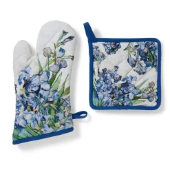 Outlet The Met Store Van Gogh Irises Pot Holder and Oven Mitt Set
