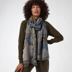 Sale The Met Store Van Gogh Irises Wool-Blend Shawl